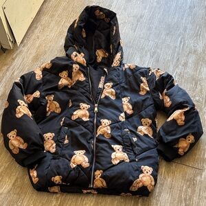 Forever 21 Black Teddy Bear Kids Jacket